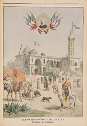 Der algerische Pavillon auf der Weltausstellung 1900, Paris, Illustration aus 